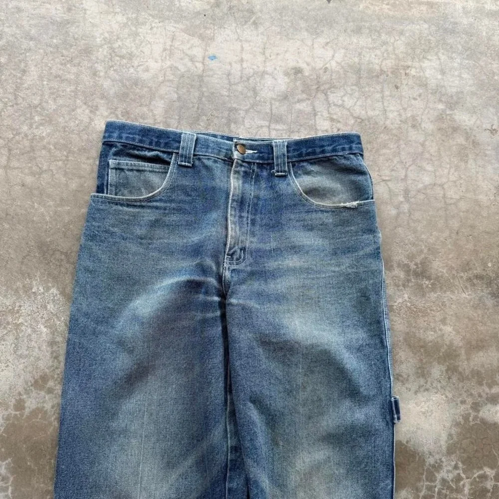 Vintage early 2000's Phat Farm Faded Worn Wide Leg carpenter Denim jeans